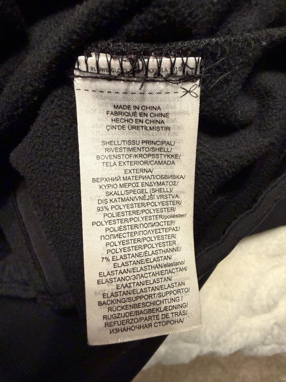 Ralph Lauren Black Hooded Rain Jacket Water Resistant - Picture 5 of 6